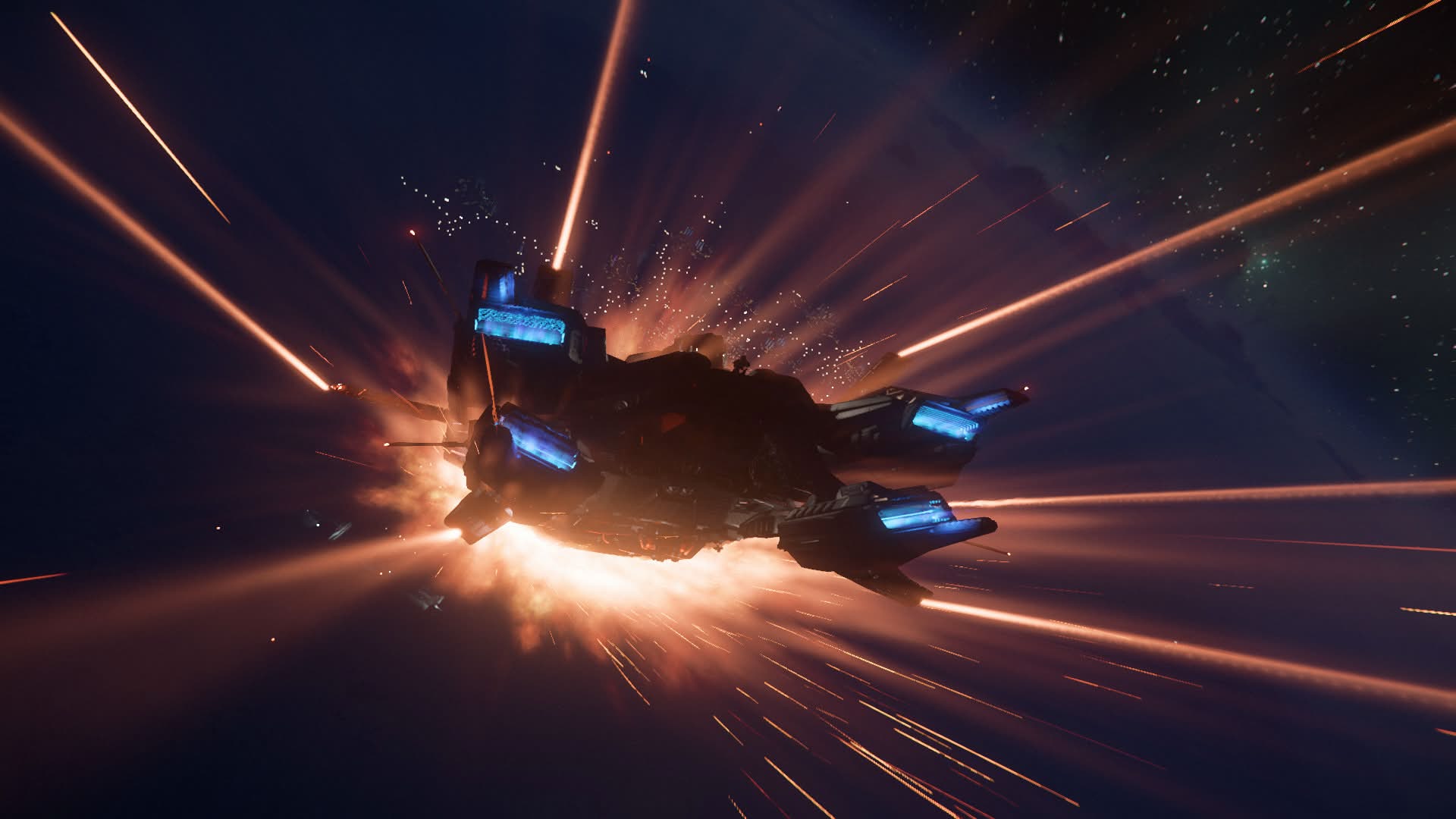 Ship exiting quantum travel
